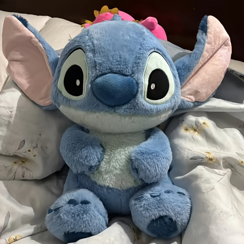 Disney Stitch Plush Doll, Blue Soft Polyester Fiber Stuffed Animal, Otaq, Avtomobil, Divan Dekoru üçün mükəmməldir