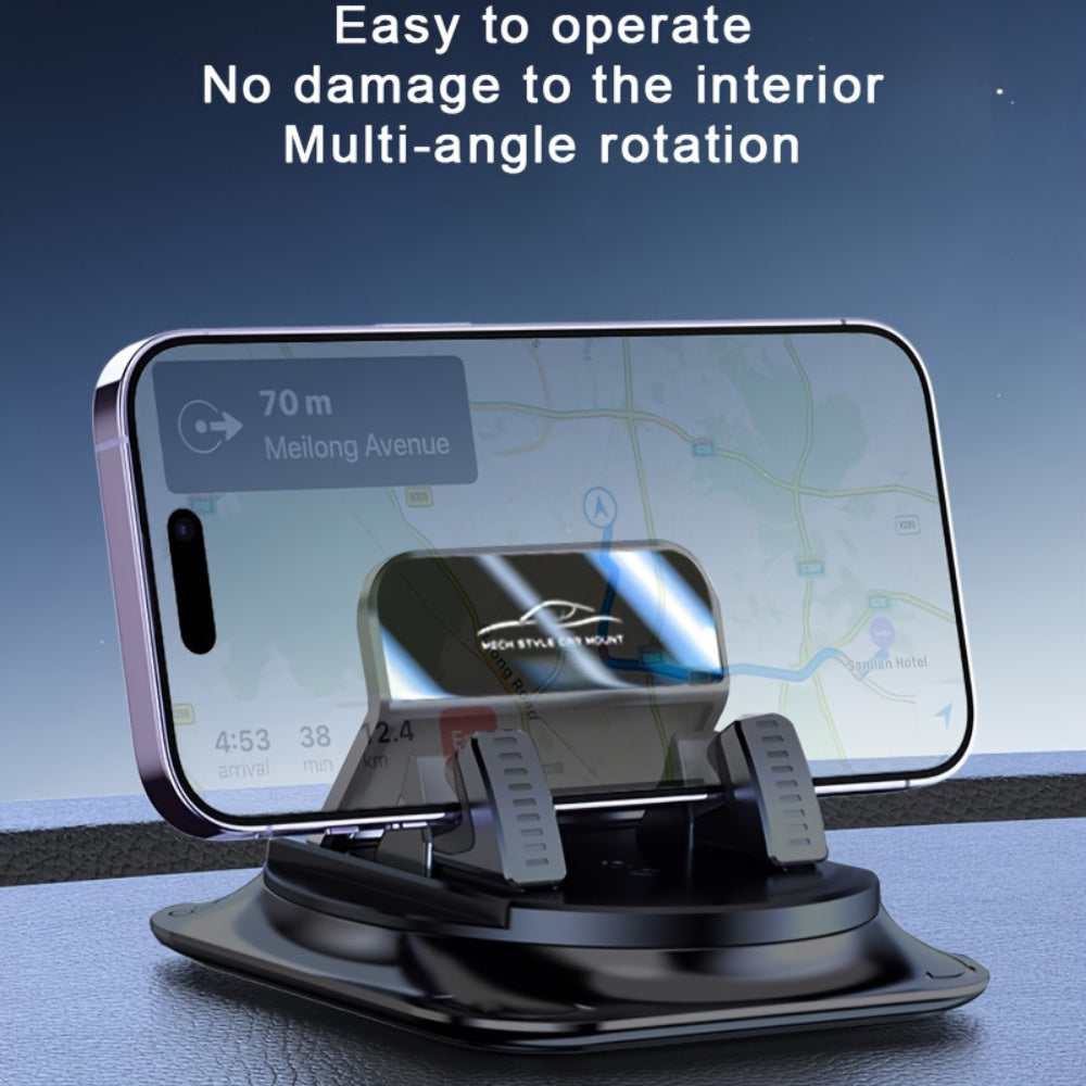 Maşın Bazası 360° Fırlanan Avtomobil Tutacağı, Davamlı ABS Materialı, Alət Paneli üçün Uyğun, Avtomobil, Ofis və Ev İstifadəsi üçün Uyğun