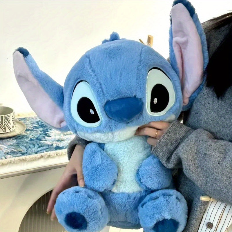 Disney Stitch Plush Doll, Blue Soft Polyester Fiber Stuffed Animal, Otaq, Avtomobil, Divan Dekoru üçün mükəmməldir